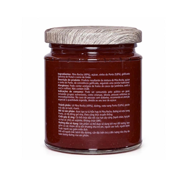 MỨT LÊ RƯỢU VANG PORTO SABOR - ROCHA PEAR WITH PORT WINE JAM SABOR 280g