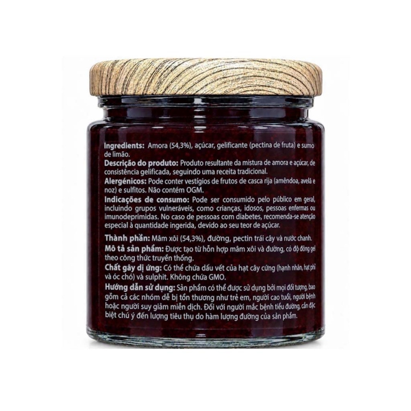 MỨT MÂM XÔI SABOR - BLACKBERRY JAM SABOR 280g