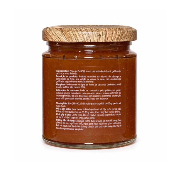 MỨT ĐÀO KHÔNG ĐƯỜNG SABOR - PEACH JAM NO ADDED SUGAR SABOR 280g