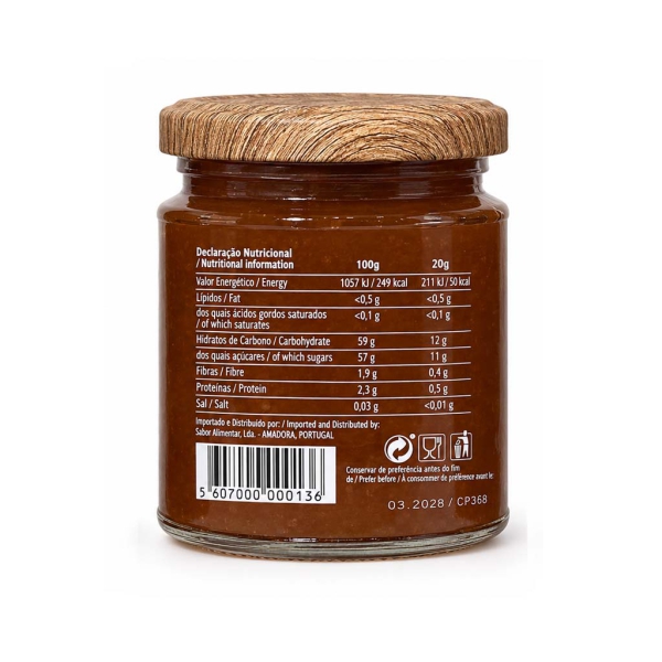 MỨT ĐÀO KHÔNG ĐƯỜNG SABOR - PEACH JAM NO ADDED SUGAR SABOR 280g