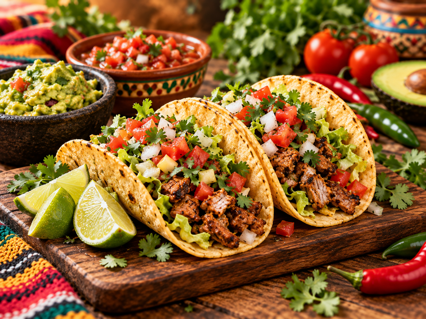 Taco Mexico truyền thống với Salsa