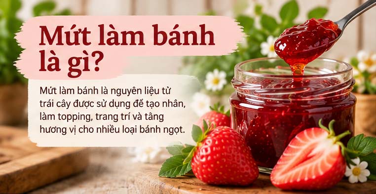 mứt làm bánh các loại mứt phù hợp cho bakery