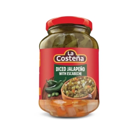 Ớt Cắt Hạt Lựu Ngâm - Diced Jalapeno With Escabeche (La Costena) 210g