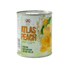 ĐÀO NGÂM ĐÓNG HỘP ATLAS PEACH 825g - NHẬP KHẨU NAM PHI