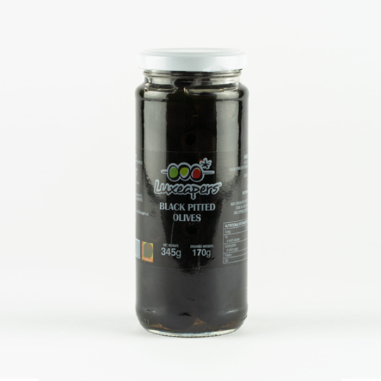 Olive Đen Không Hạt - Black Pitted Olive Luxeapers 340